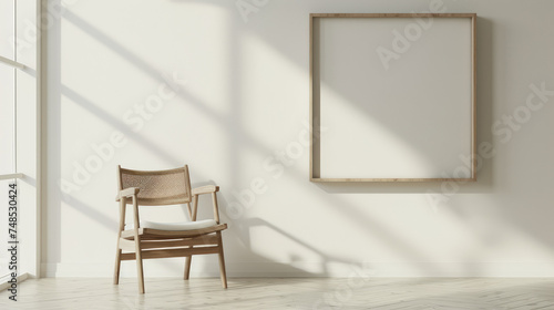 Elegant Chair and Frame Composition 