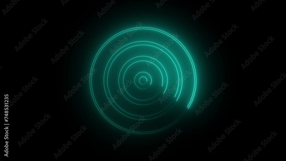 Neon light glowing frame animated Neon light glowing frame animated