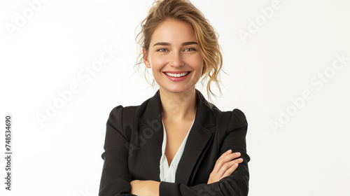 Modern Professional Woman Arms Crossed 