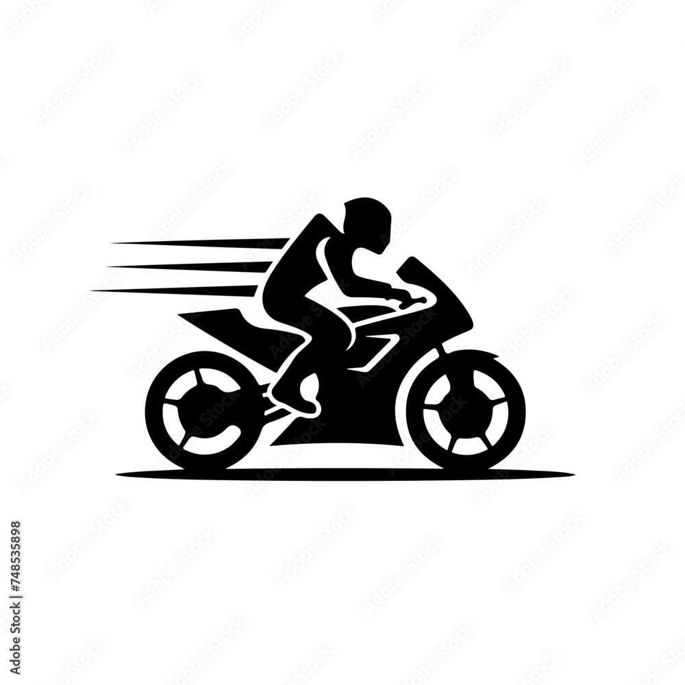 Motorcycle Driving Fast