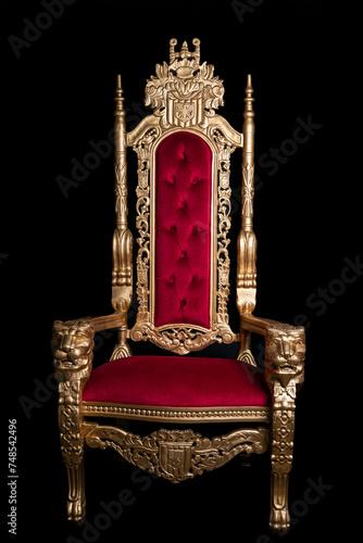 Red throne to queen or king