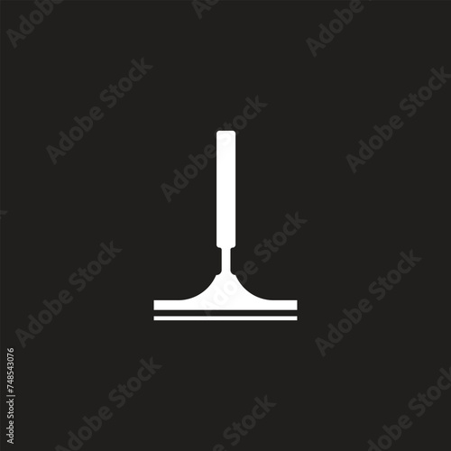 window cleaning glass service, cleaning and maintenance. Windows cleanings tool line icon or logo. Cartoon washes, hygiene vector. Washing glass with a squeegee icon or symbol. Clean or cleanup tools. photo