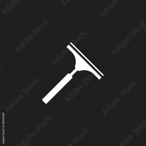 window cleaning glass service, cleaning and maintenance. Windows cleanings tool line icon or logo. Cartoon washes, hygiene vector. Washing glass with a squeegee icon or symbol. Clean or cleanup tools.