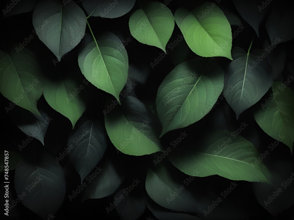 green leaves background