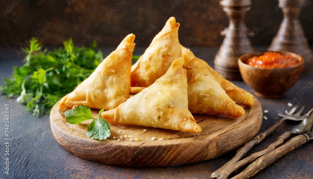 Samosa on the table Samosa on the table