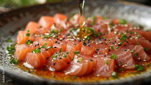 マグロのカルパッチョ料理