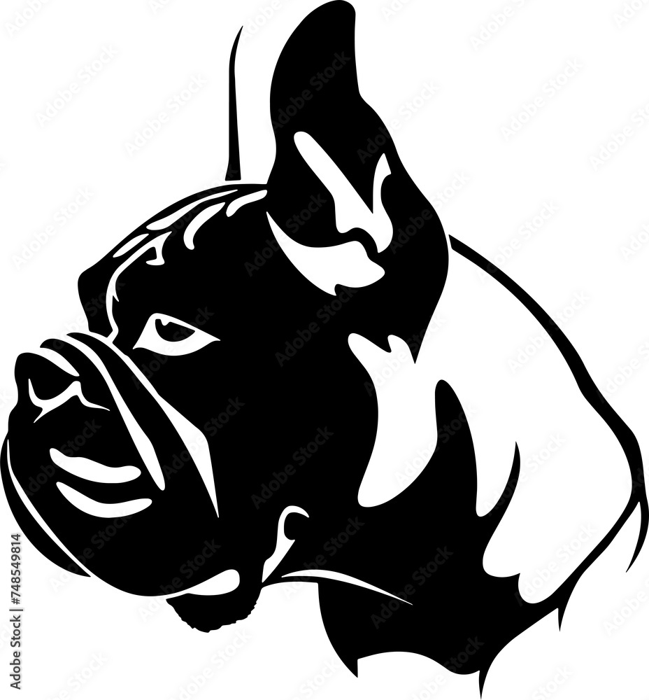 Stylized French Bulldog Profile Illustration , PNG Transparency. Stylized French Bulldog Profile Illustration , PNG Transparency.