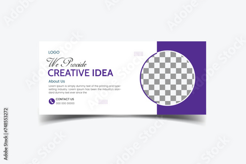 social media cover design vector template