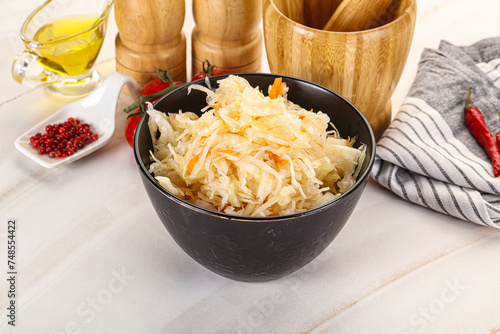 Homemade fermented cabbage Sauerkraut