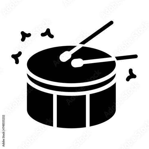 Billede på lærred Snare drum icon.