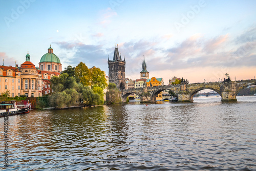 Czech Republic. City of Prague. River. Locks