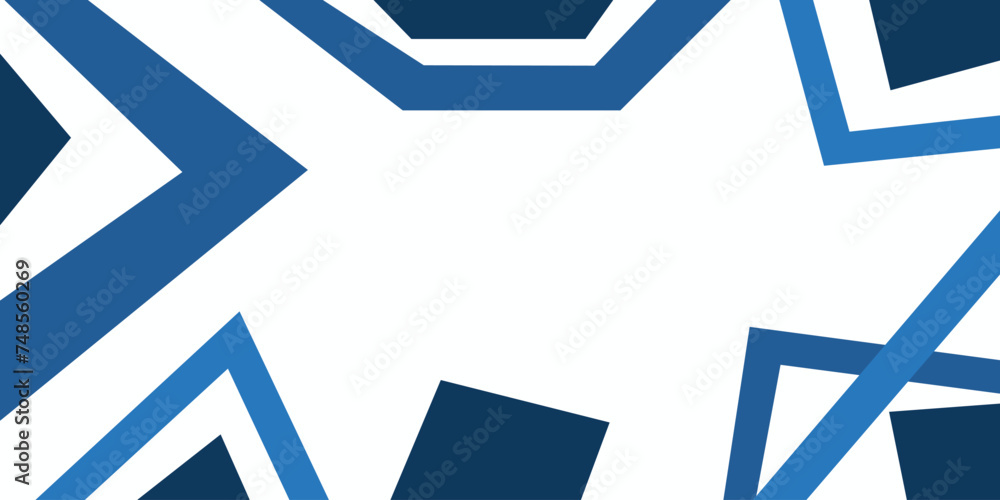 Minimal blue and white abstract background vector with simple geometric ...