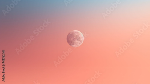 background with a half moon middle of the image and sky background.