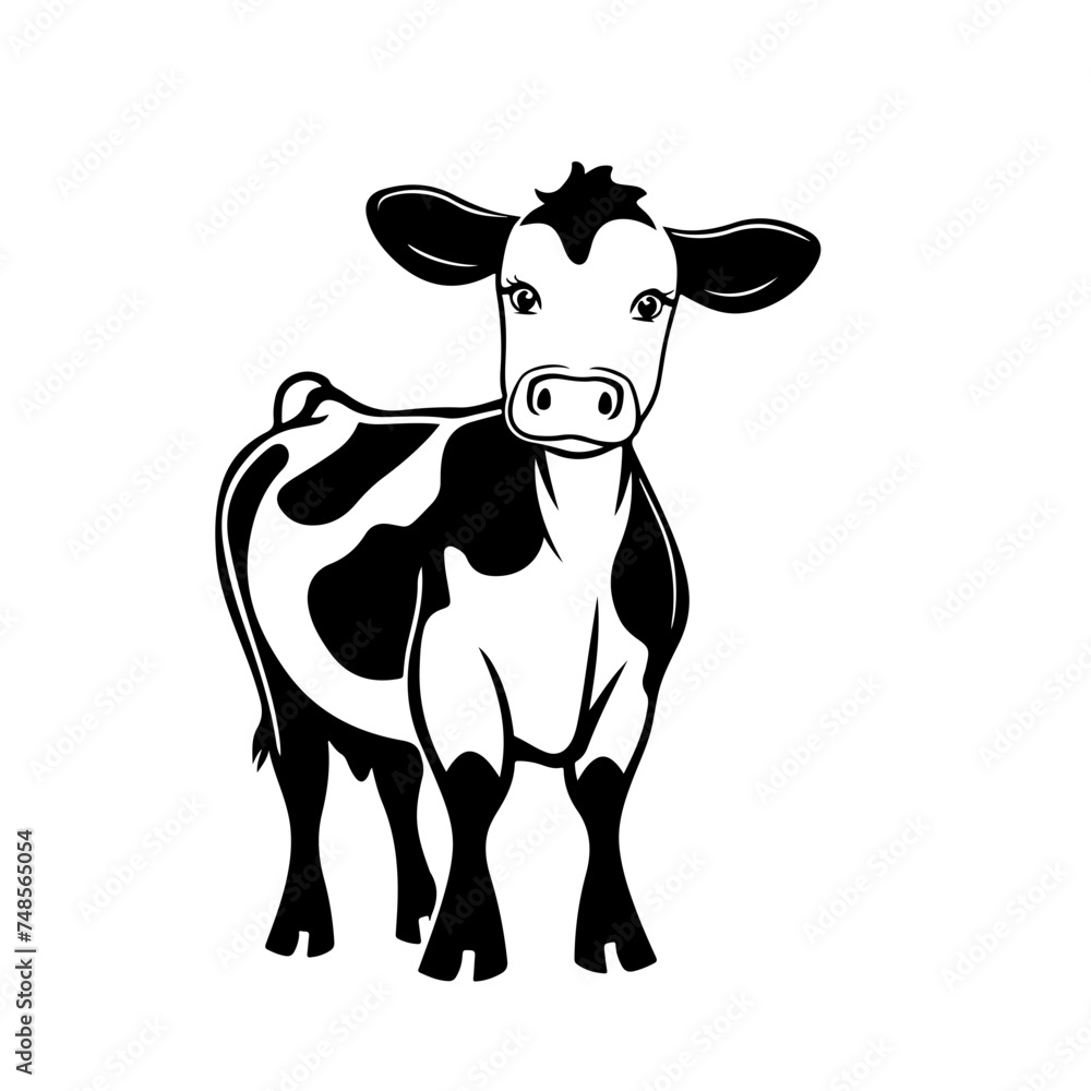 Funny Cow Vector Logo