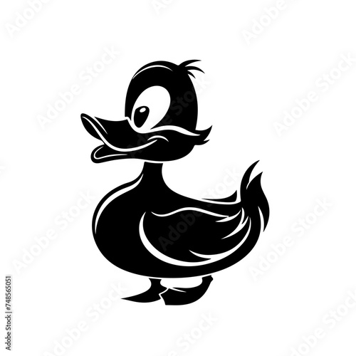 Funny Duck Vector Logo