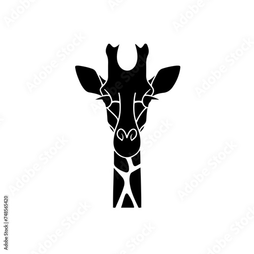 Giraffe Face Vector Logo © N