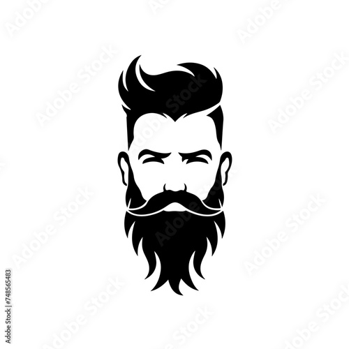 Goatee Beard Vector Logo