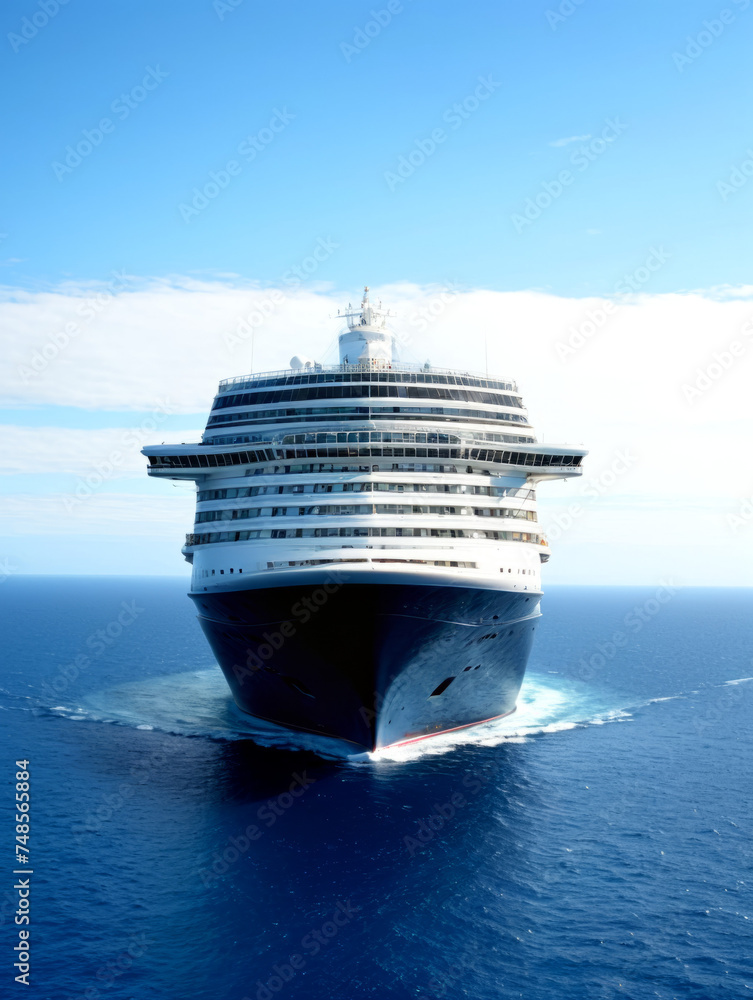 Naklejka premium Cruise Ship at sea