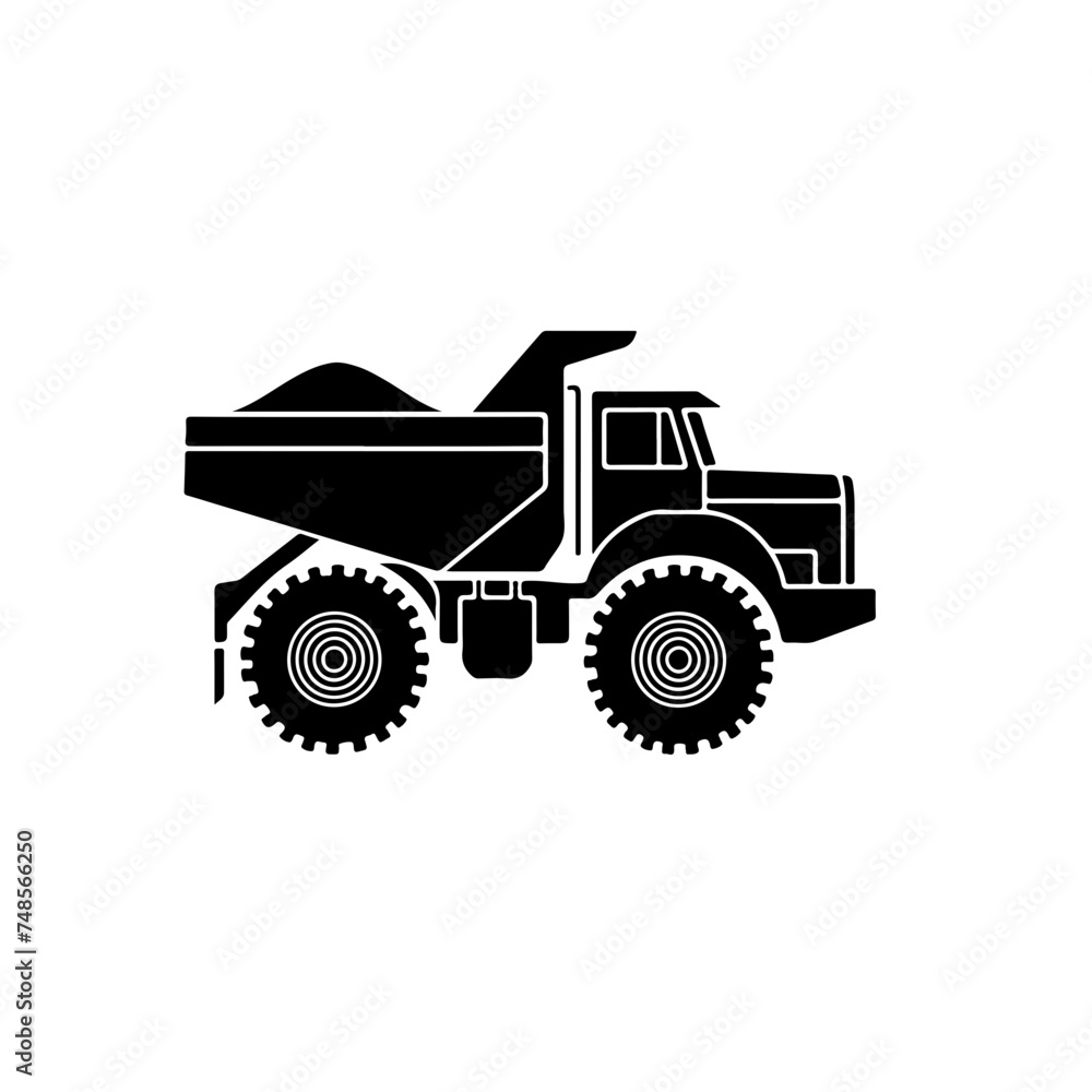 Haul Truck Vector Logo