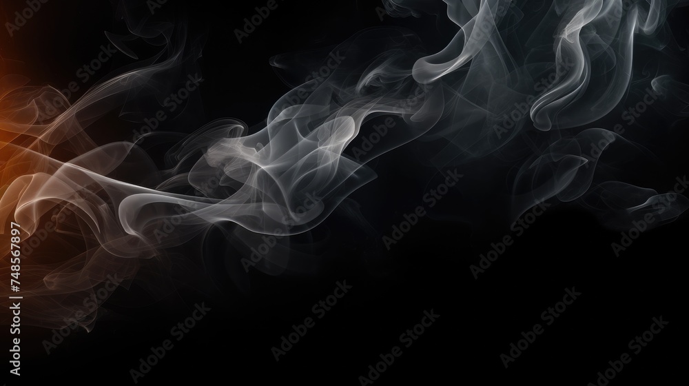 custom made wallpaper toronto digitalAbstract smoke of white color on a dark background. An atmosphere of mystery and magic. The texture of steam and smoke.
