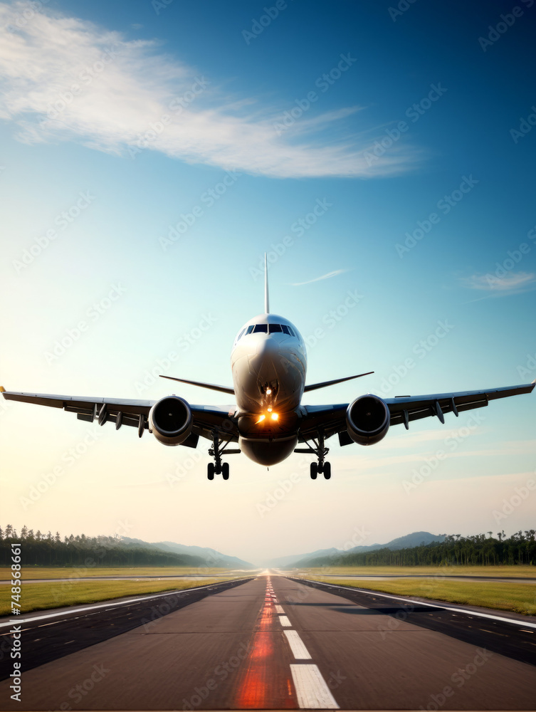 Obraz premium Plane lifting off