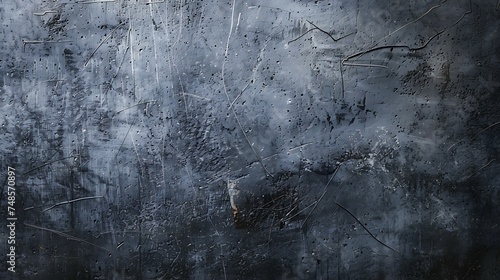 Dark gray textured background with a rough surface and visible brush strokes.