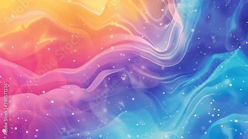 Abstract colorful liquid wave background.