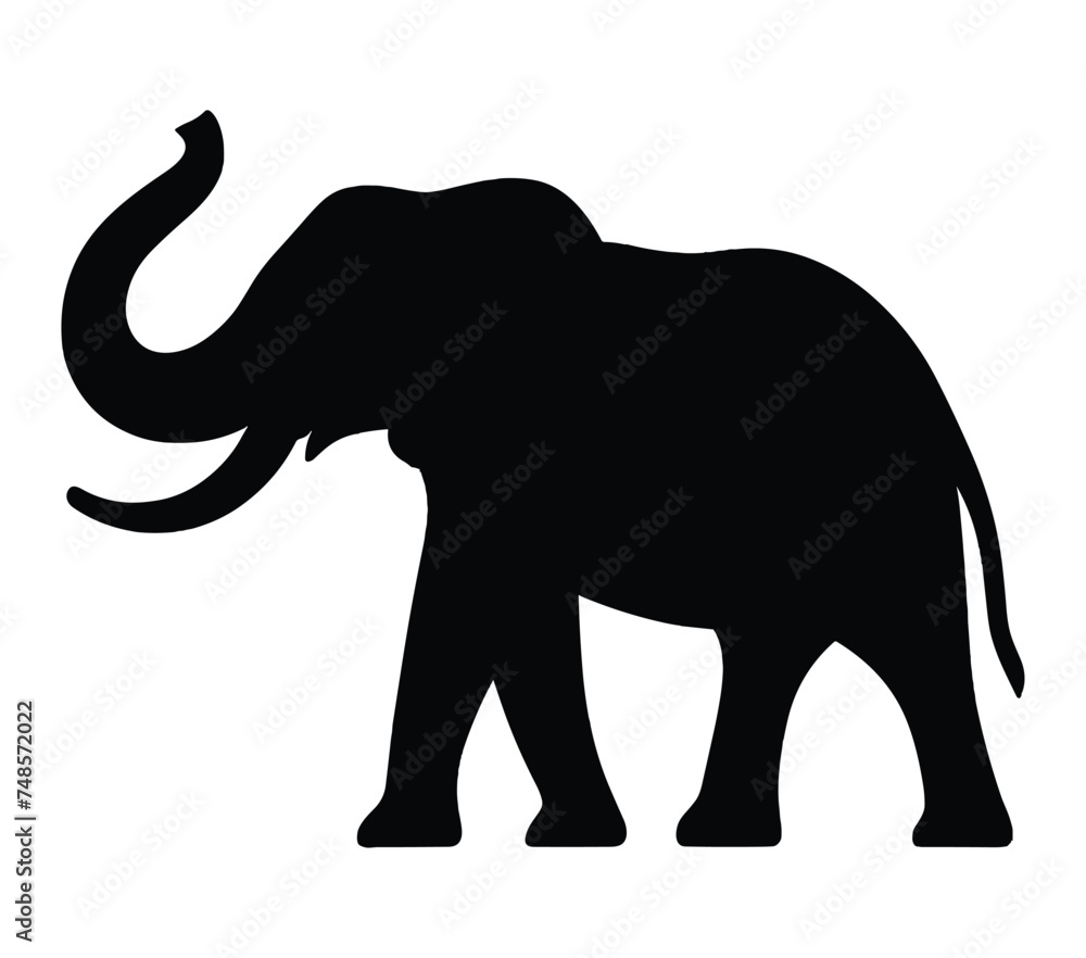African Elephant vector. African Elephant vector icon in flat style. African Elephant vector. African Elephant vector icon in flat style.