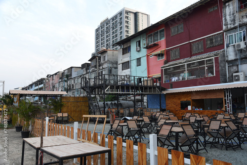 Bilde på lerret alte verfallende Fassaden, Rücksete Soi 6, Pattaya