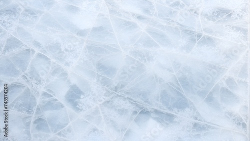 Winter Wonderland: Textured Ice Rink Surface. AI Generated 