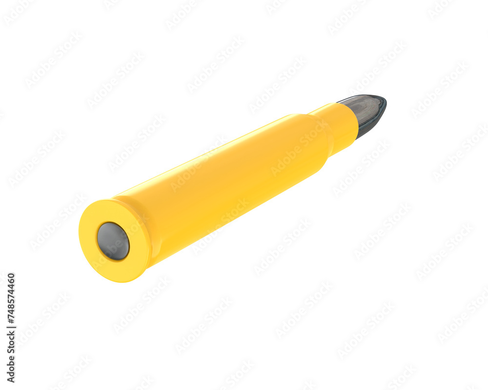 Cartridge isolated on background. 3d rendering - illustration Cartridge isolated on background. 3d rendering - illustration