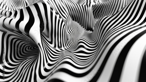 Detailed black and white zebra stripes, suitable for various design projects