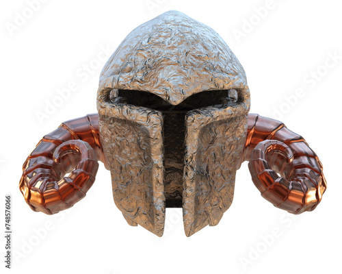 Canvas-taulu Gladiator helmet isolated on background