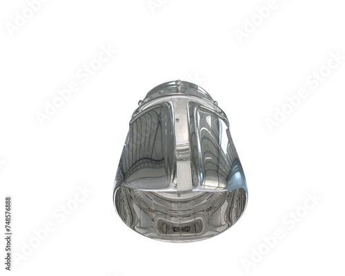 Warrior helmet isolated on background. 3d rendering - illustration photo