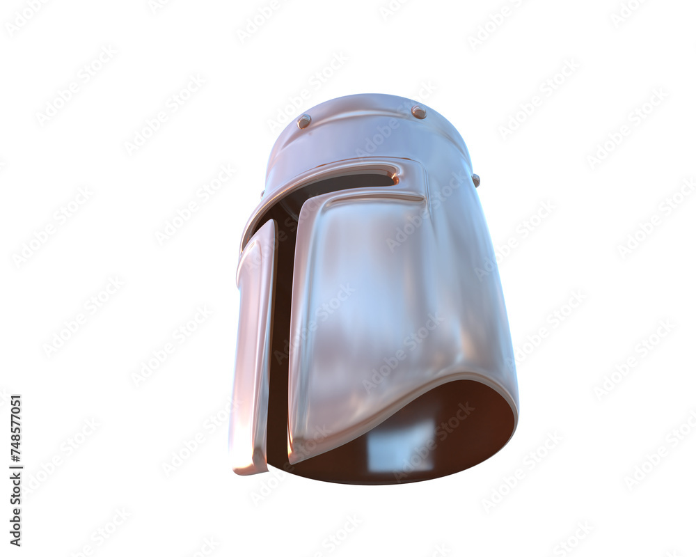 Warrior helmet isolated on background. 3d rendering - illustration Warrior helmet isolated on background. 3d rendering - illustration