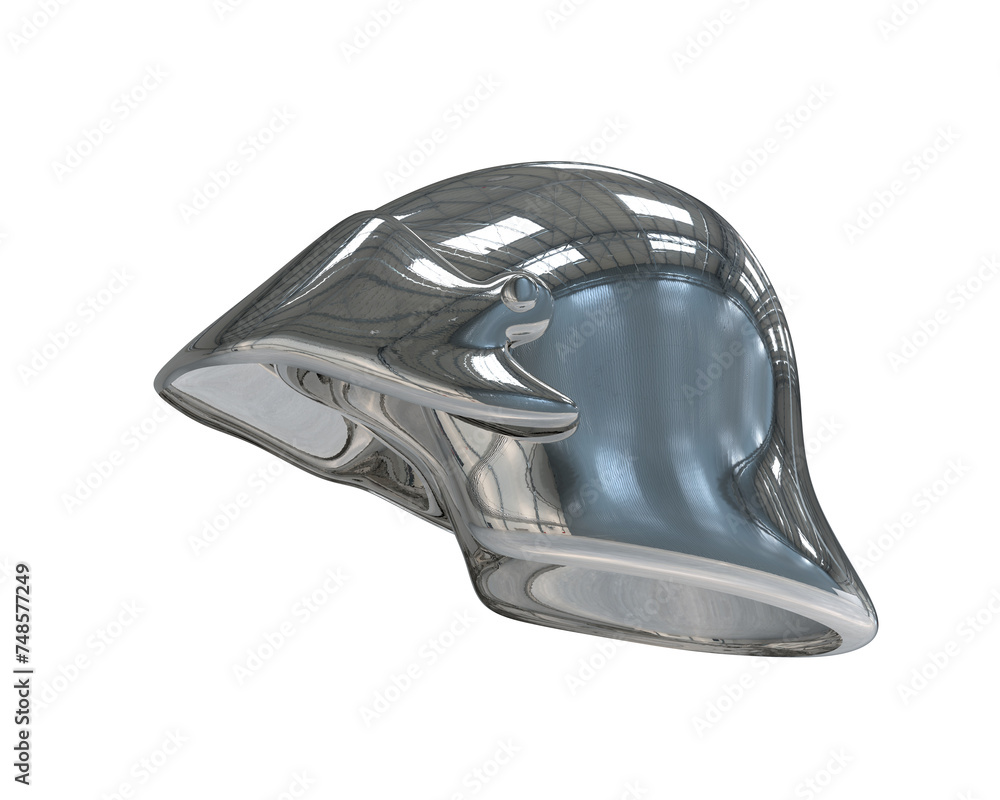 Obraz premium Warrior helmet isolated on background. 3d rendering - illustration