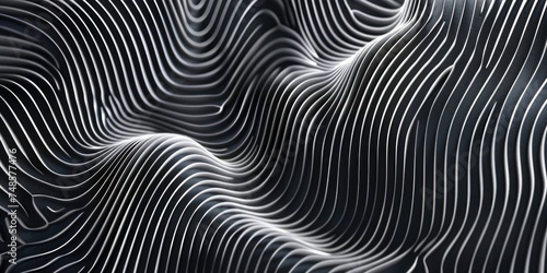 A black and white photo of a wavy surface, suitable for abstract backgrounds