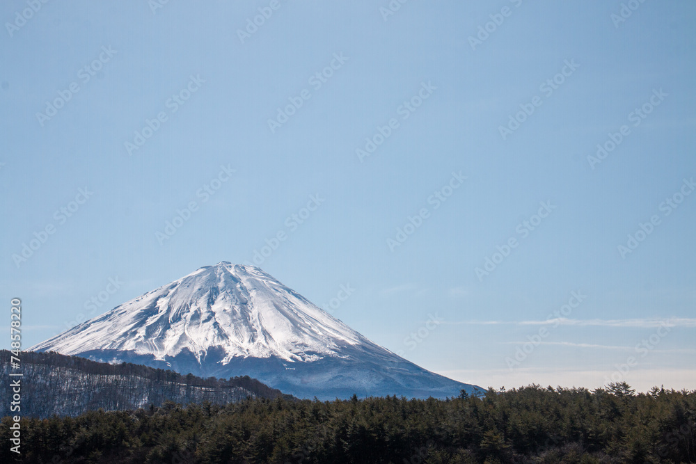 西湖から見た富士山