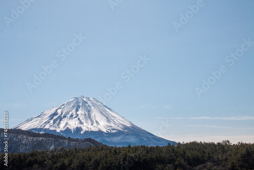 西湖から見た富士山