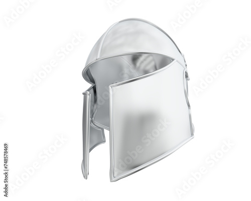 War helmet isolated on background. 3d rendering - illustration photo