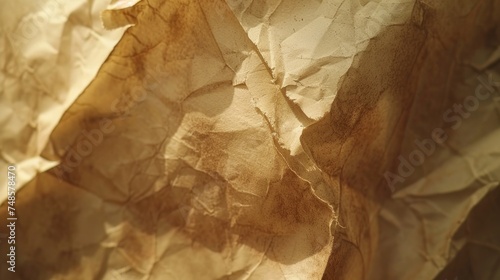 Detailed view of textured brown paper, versatile for various projects