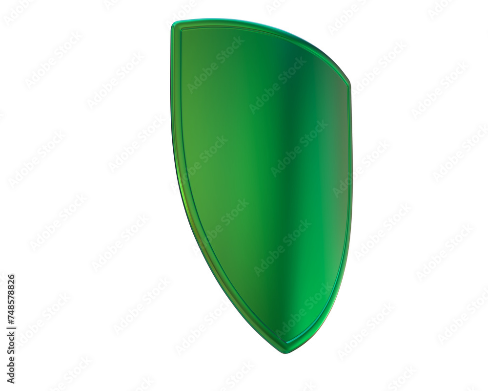 Shield isolated on background. 3d rendering - illustration Shield isolated on background. 3d rendering - illustration