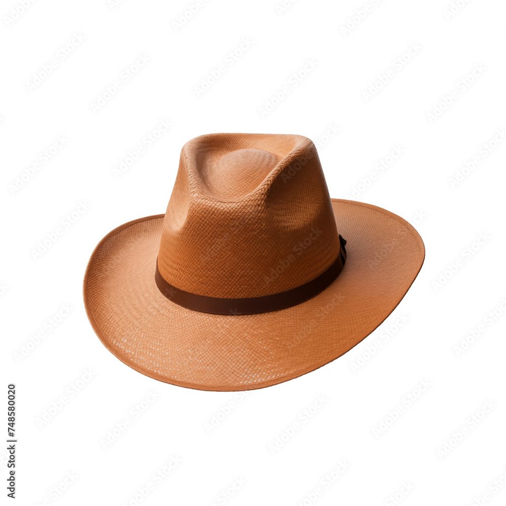 straw hat isolated on white