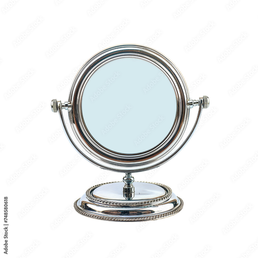 special mirror for make up, isolated on white special mirror for make up, isolated on white