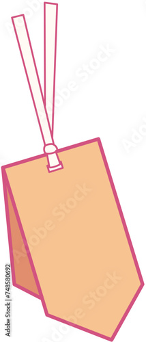 discount shopping tag  flat color