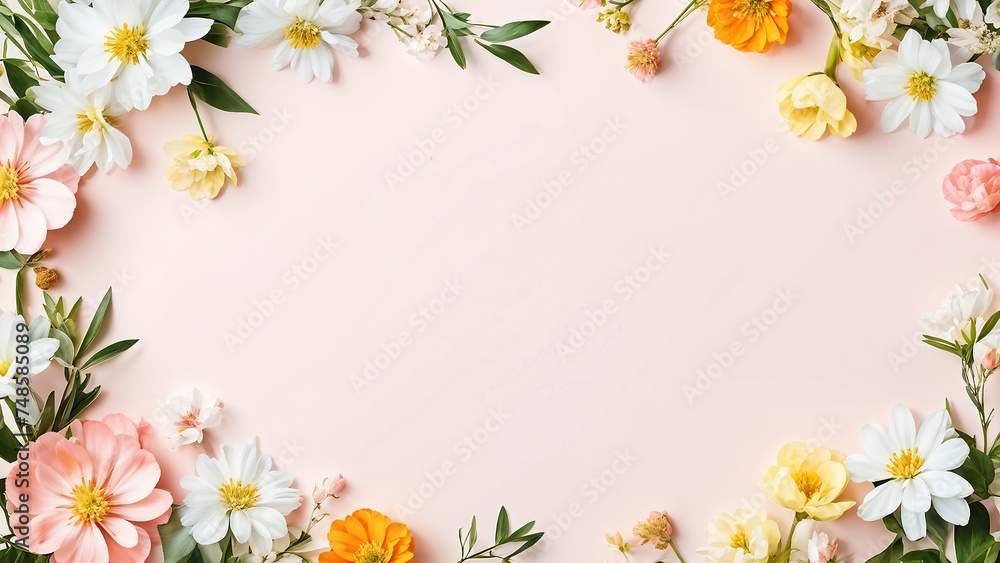 minimalist-spring-seasonal-flower-frame-clusters-of-mini-flowers-bordering-the-edges-spacious-cent minimalist-spring-seasonal-flower-frame-clusters-of-mini-flowers-bordering-the-edges-spacious-cent