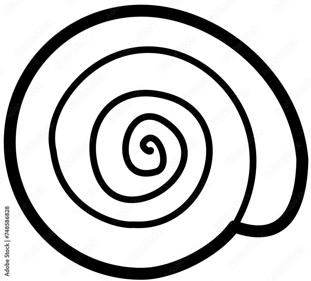 Fototapeta premium exotic seashell outline beach sand