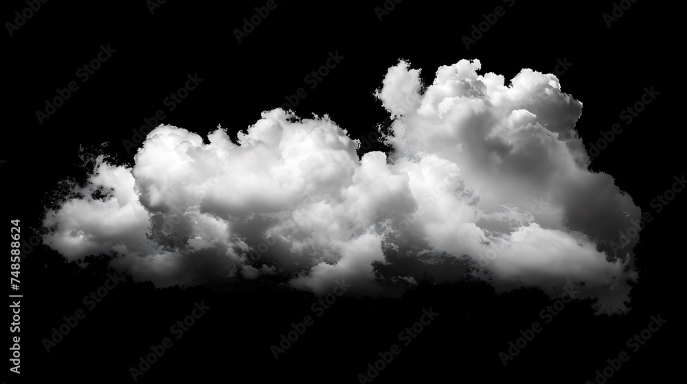 Soft and fluffy white clouds floating in the dark blue sky. Perfect for use as a background or overlay in any design project. Soft and fluffy white clouds floating in the dark blue sky. Perfect for use as a background or overlay in any design project.
