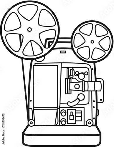cinema, cinema camera, outline, video shooter