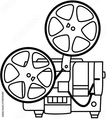 cinema, cinema camera, outline, video shooter